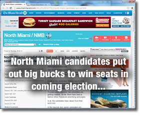 North Miami candidates put out big bucks to win seats in coming election